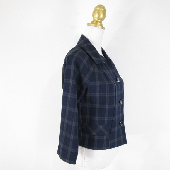 Cabi Gray Black Plaid Connery Jacket Blazer XS - Picture 4 of 7